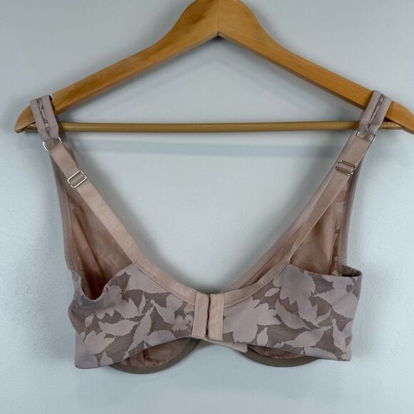 THIRDLOVE Unlined Foliage Perfect Coverage Bra Size 32F Women's Nude - Picture 3 of 6